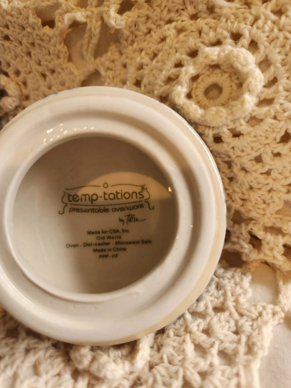 Temptations decorative ceramic